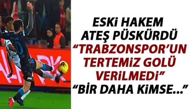 Ahmet Çakar: Trabzonspor'un temiz golü verilmedi!