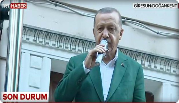 Cumhurbaşkanı Erdoğan, Doğankent'te vatandaşlara hitap etti