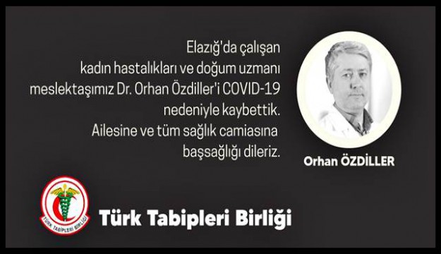 Dr. Orhan Özdiller koronavirüs nedeniyle hayatını kaybetti!