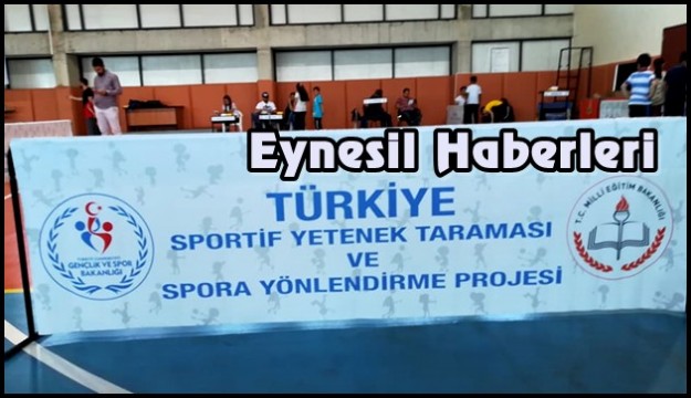 EYNESİL'DE 75 ÖĞRENCİYE "YETENEK TARAMASI VE SPORA YÖNLENDİRME "...