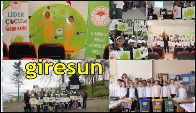 Giresun’da ‘Lider Çocuk Tarım Kampı’ Düzenlendi