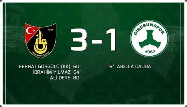 İstanbulspor - Giresunspor: 3-1