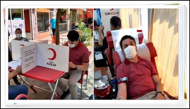 Kan bağışına bir destek de Eynesil Belediye Başkanı Karadeniz'den