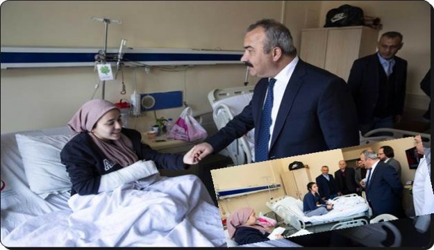 Rektör Prof. Dr. Cevdet Coşkun, Yaralı Öğrencileri ziyaret Etti