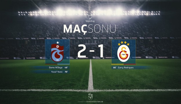 Trabzonspor - Galatasaray: 2-1
